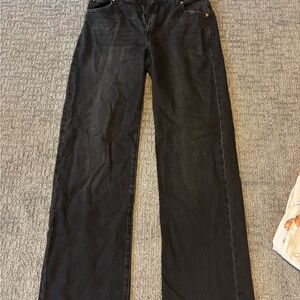 Garage Black Straight Leg Pants